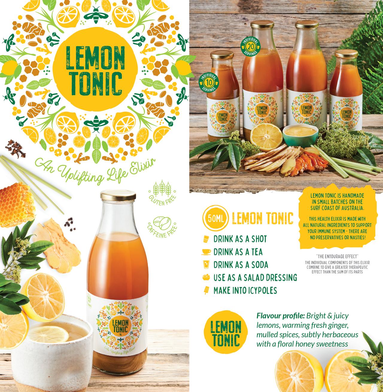 Lemon Tonic - Natural Health Elixir & Alkaline Diet Support